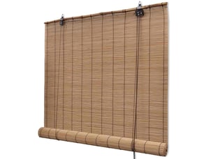 Store enrouleur, store roulant bambou marron 150x220 cm cf47245