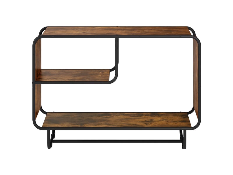  Buffet salon, buffet de rangement chêne fumé 93.5x37.5x64.5 cm bois d'ingénierie  - Conforama C