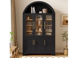 Vitrine coloris noir <strong>MODENUIT </strong> <strong></strong> - 110 cmx185 cm