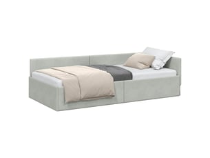 Lit simple 100x200 cm    coloris gris