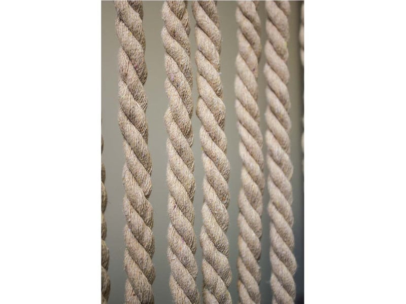 Rideau de porte en corde tressée coton écru 90 x 200 cm 1189641 - Conforama B