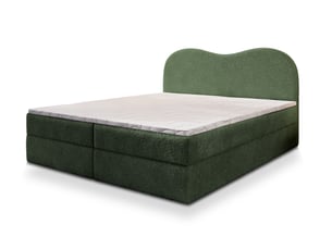 Lit avec rangement 160x200 cm <strong>MASSENO</strong> <strong></strong> coloris vert