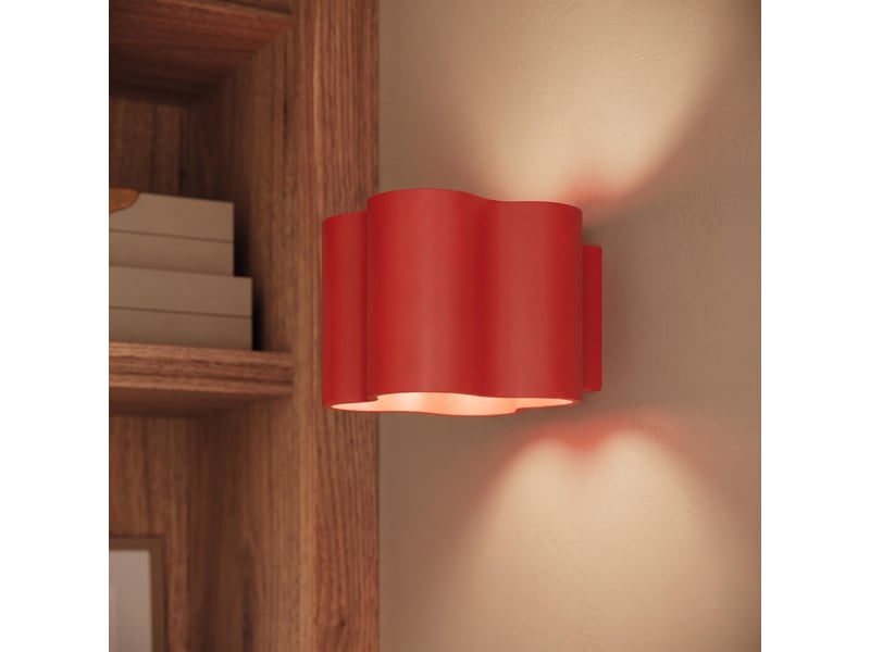  Plafonnier ovio 2 rouge gu10 aluminium moderne 12x24.5x12cm SL.3380 - Conforama D