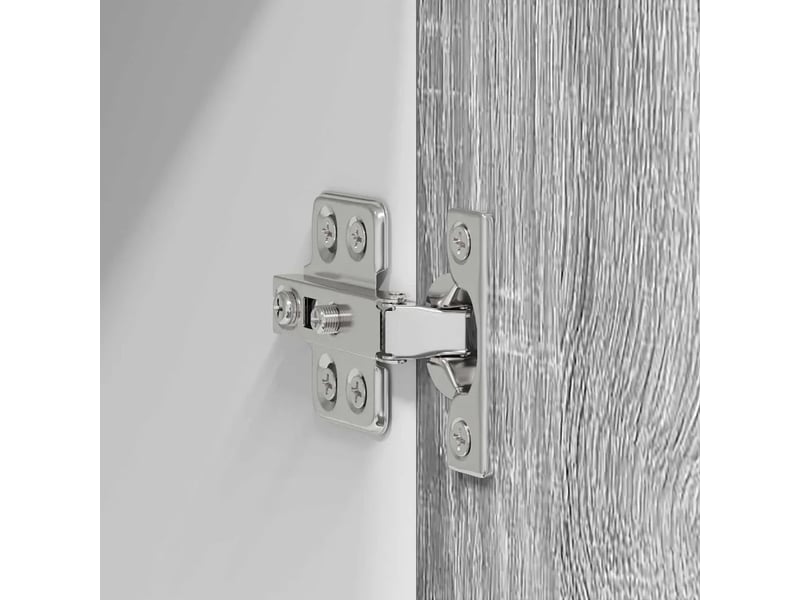  Lot de 2 armoires suspendues modernes avec large rangement cuisine 40 x 31 x 40 cm en bois gris sonoma 02_0053188  - Conforama E