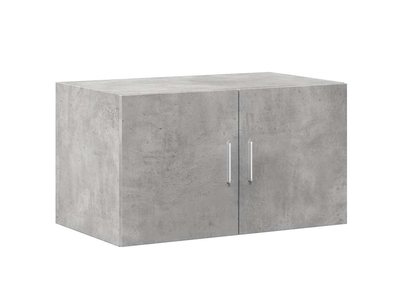  Buffet - armoire de rangement gris béton 70x42,5x225cm bois d'ingénierie  - Conforama E