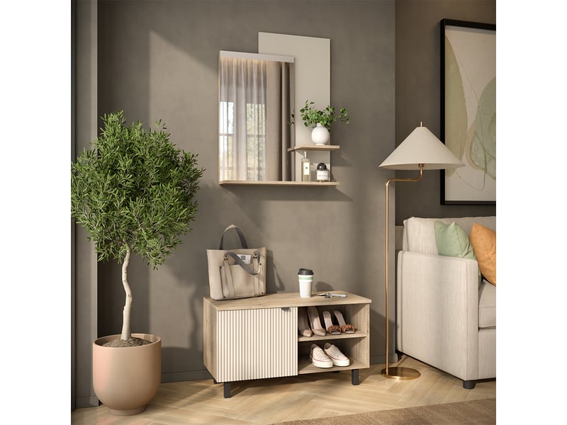  Vicco vestiaire, chênecachemire, ensemble de 2 pièces  - Conforama C