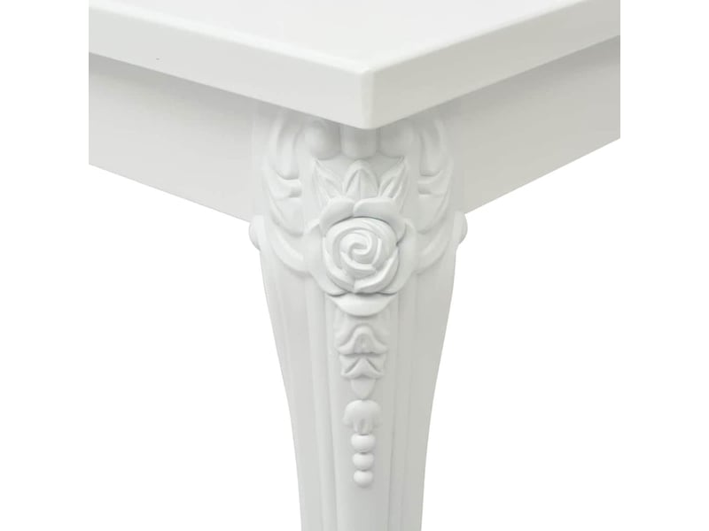  Table basse - table de salon - table à thé 100x60x42 cm blanc brillant  - Conforama D