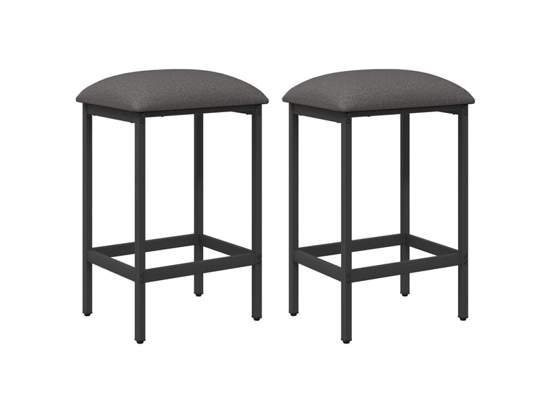  Lot de 2 tabouret de bar, chaise de bar gris clair 40x32x74 cm shl13160  - Conforama A