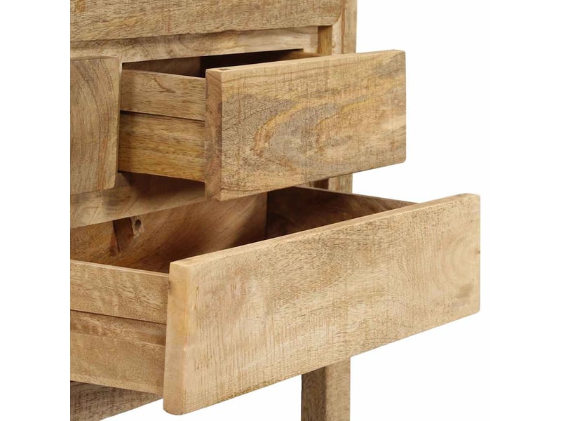  Buffet - bahut - meuble de rangement 120x30x75 cm bois de manguier massif  - Conforama E