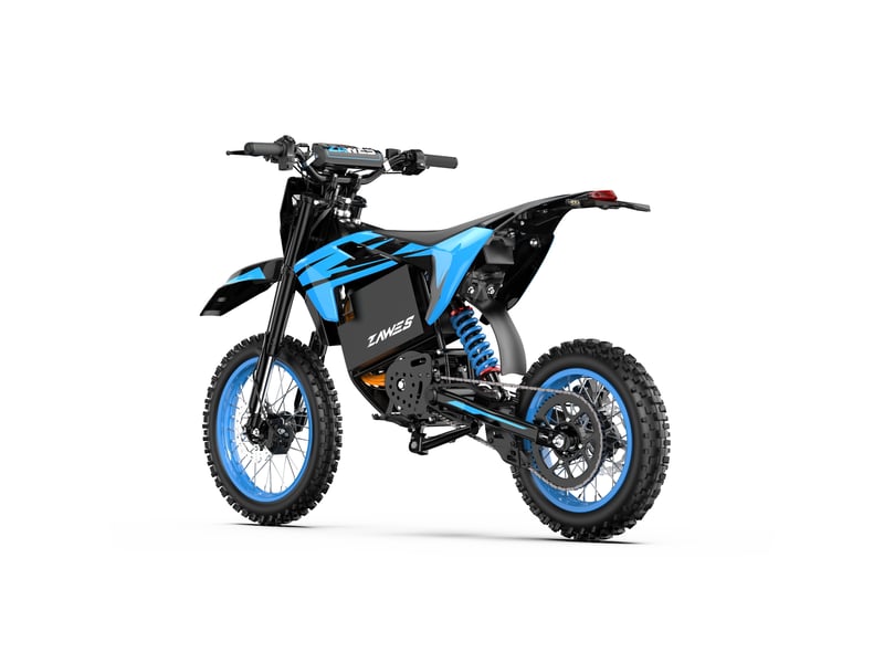 Zawes s3 moto électrique tout-terrain 5000w, 70 kmh, batterie 60v 23.4ah, moteur central - Conforama D