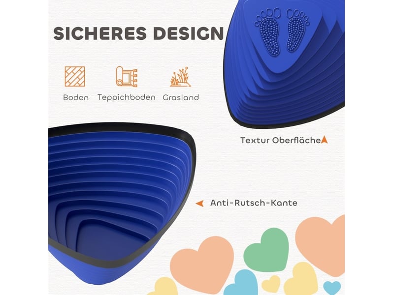  Pierres d’équilibre 11 pièces 37,5x37,5x16 cm antidérapantes multicolores  - Conforama D