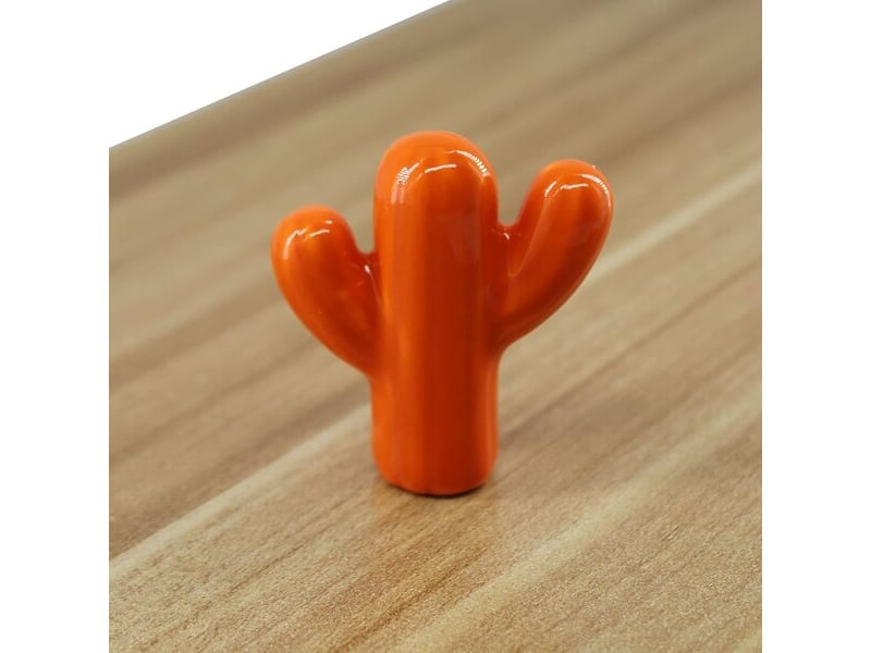  Poignées de porte en céramique orange, pour armoires de chambre d'enfant (8 unités)  - Conforama B