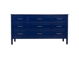 Buffet en bois bleu 155x45x81 cm h