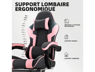 Fauteuil gaming <strong></strong> <strong></strong> avec assise réglable en hauteur