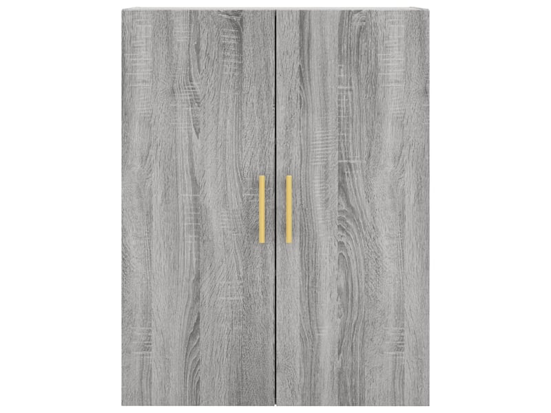  Buffet haut - bahut - meuble de rangement sonoma gris 69,5x34x180 cm bois d'ingénierie  - Conforama E