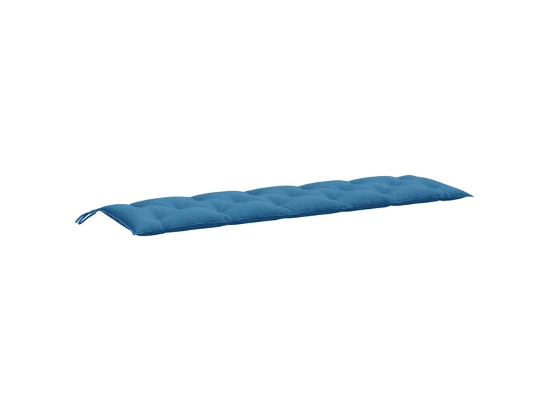Lot de 2 coussins de banc de jardin, coussins d'assise bleu mélangé tissu cf58648 - Conforama E