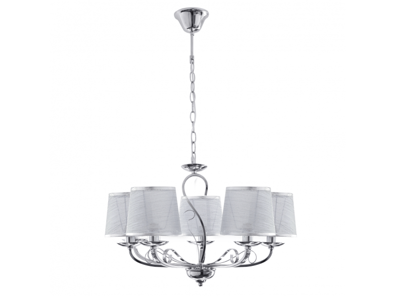  Fabrilamp sumba, lampe classique, 5xe14, chromé, 60-85 x 53 x 53 cm 117955020 - Conforama A