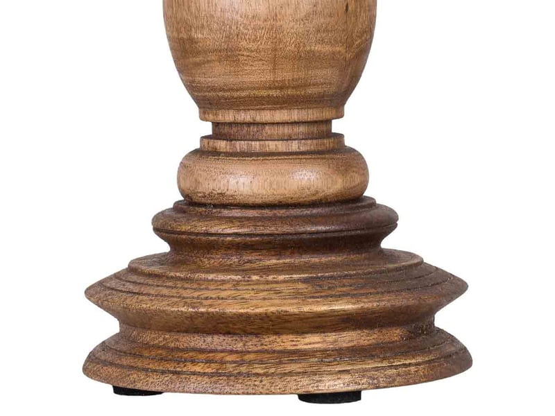  Chandelier en bois, finition artisanale marron, 12 x 12 x 30 h cm  - Conforama E
