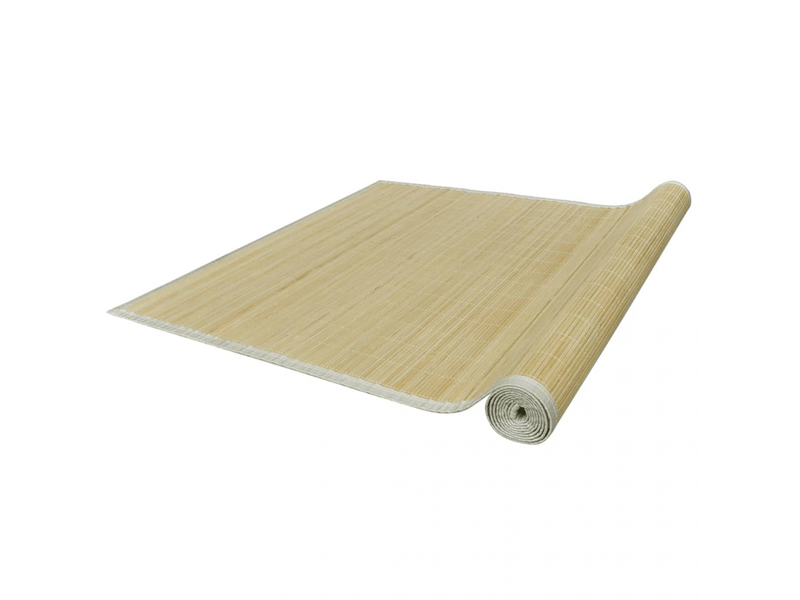  Tapis rectangulaire en bambou naturel 120 x 180 cm - comfortxl 241334 - Conforama C