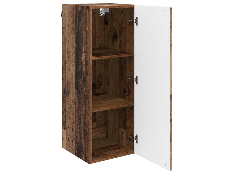  Armoire murale salon bois ancien 33x34,5x90cm bois d'ingénierie shl9007  - Conforama C