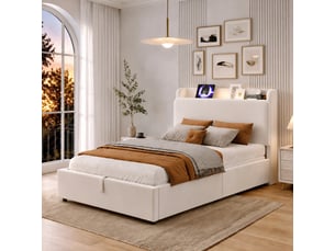 Lit coffre 90x200 cm <strong></strong> <strong></strong> coloris gris