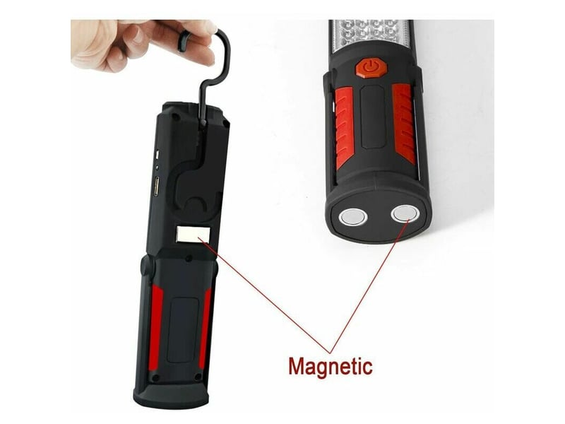 Lampe d'inspection lampe led rechargeable, lampe de travail led rechargeable avec magntique lampe de torches de led lampe d'inspection lampe - Conforama D