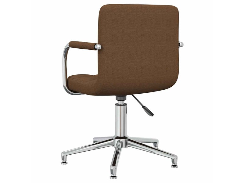  Chaise de salle à manger, chaise pivotante marron tissu cf28735  - Conforama D