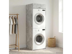Armoire pour machine à laver béton 67,5x68x200 cm