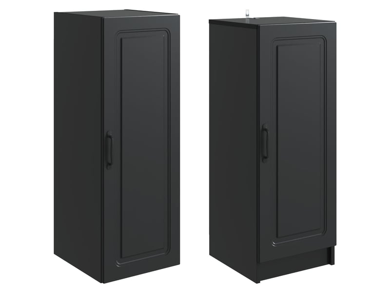  Buffet - ensemble de meubles 2 pc noir bois d'ingénierie  - Conforama D
