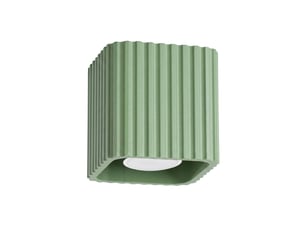 Plafonnier riff 1 sauge gu10 aluminium moderne 10x10x10cm