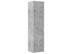 Buffet haut - bahut - meuble de rangement gris béton 45x42,5x185 cm bois d'ingénierie