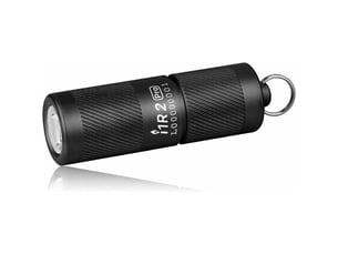 I1r2 pro mini torche porte-clés edc lampe de poche led rechargeable par type-c usb câble 180 lumens (noir)