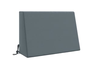 Coussin de dossier, coussin de dos soest 100 % polyester bleu 60 x 20 x 40 cm cf55205