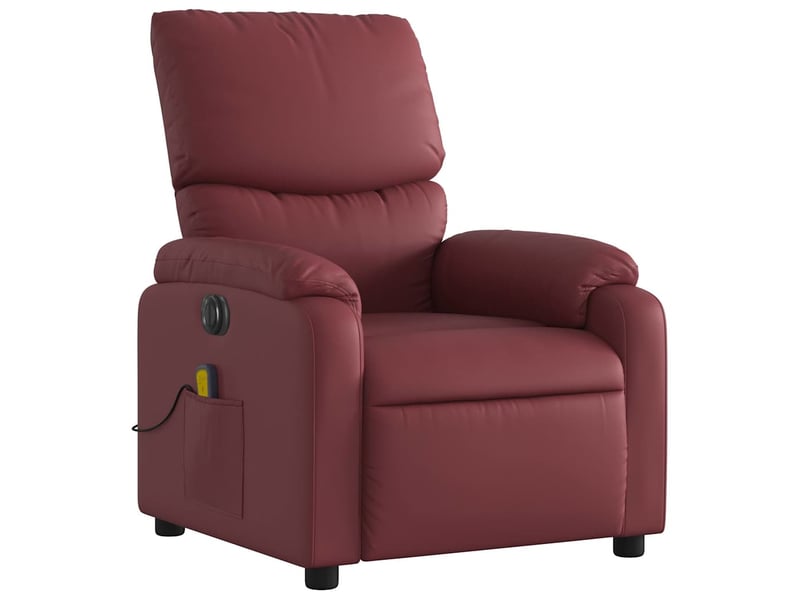 Fauteuil de massage inclinable électrique, fauteuil relax rouge bordeaux shl54905 - Conforama D
