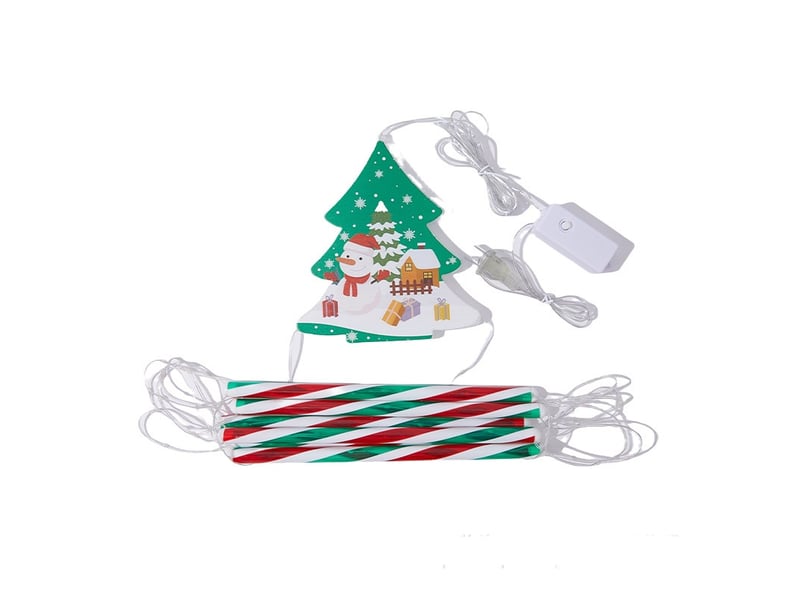  Noel guirlande lumineuse extérieur 1.2m  8 modes fonction motif de sapin de noël  - Conforama A