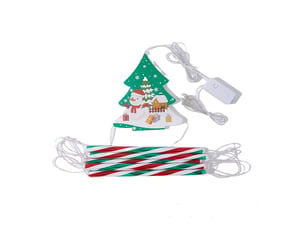 Noel guirlande lumineuse extérieur 1.2m  8 modes fonction motif de sapin de noël