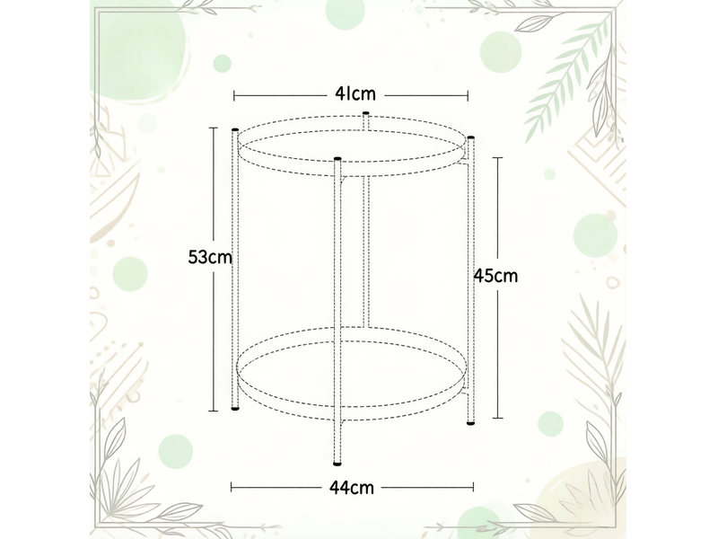  Bout de canapé 44x44x53 cm, table de salon, meuble d'appoint, rangement déco, pratique, fonctionnel, en métal, rose  - Conforama C