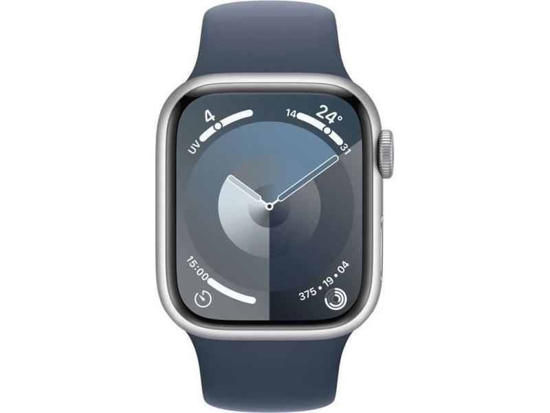  Montre connectee gps cellular 41mm aluminium argent bracelet sport storm blue ml  - Conforama B