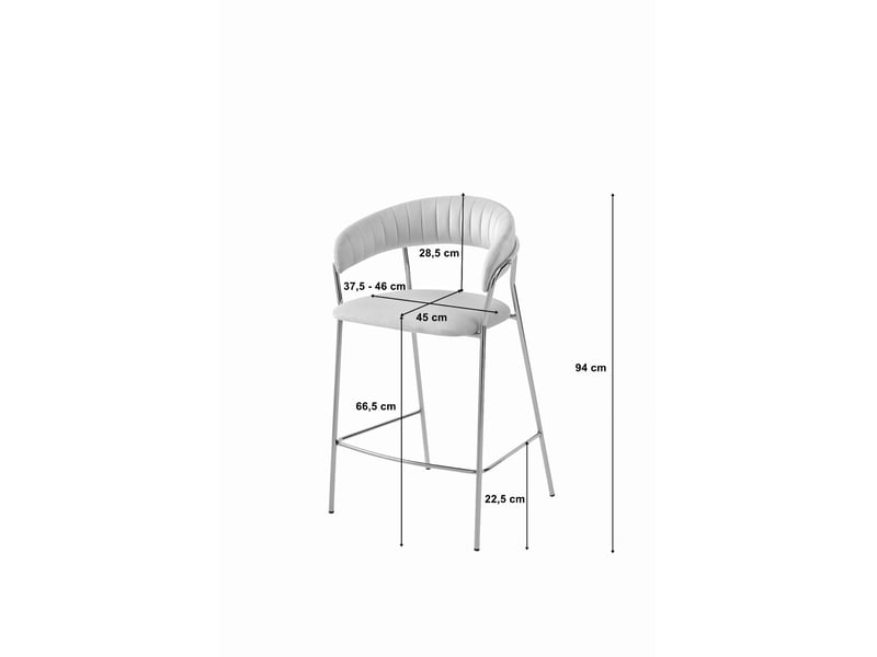 Family hoker badia - velours beige pieds dorés x 1  - Conforama E