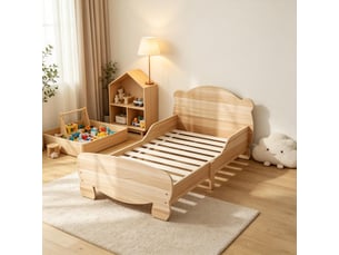 Lit simple 70x140 cm coloris naturel