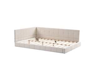 Lit banquette 140x200 cm <strong></strong>  <strong>Fay Lum</strong> coloris beige