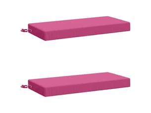 Lot de 2 coussins de banc, coussins d'assise soest 100 % polyester rose cf57342