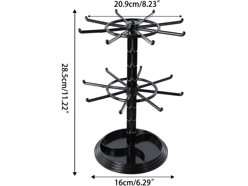  Présentoir à bijoux rotatif, présentoir rotatif pour bijoux, support rotatif pour colliers, étagère à bijoux rotative, support de collier rotatif  - Conforama D