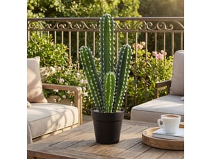 Plante artificielle cactus 53 cm en pot vert