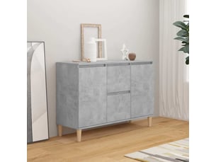 Buffet cuisine | meuble de rangement | commode gris béton 101x35x70 cm bois d'ingénierie