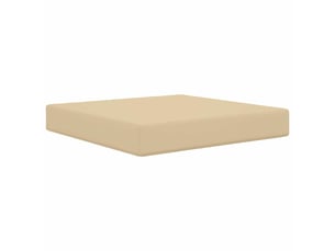 Coussin de canapé d'extérieur, coussin de chaise polyester beige 60 x 60 cm cf54021