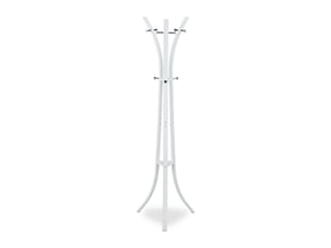 Porte-manteaux moderne fonctionnel 175 x 55 x 55 cm pour couloir entrée design minimaliste en métal noir 13_0004436