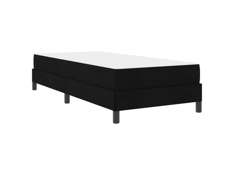  Lit simple- lit adulte -  lit à ressorts noir 80 x 200 cm tissu  - Conforama C