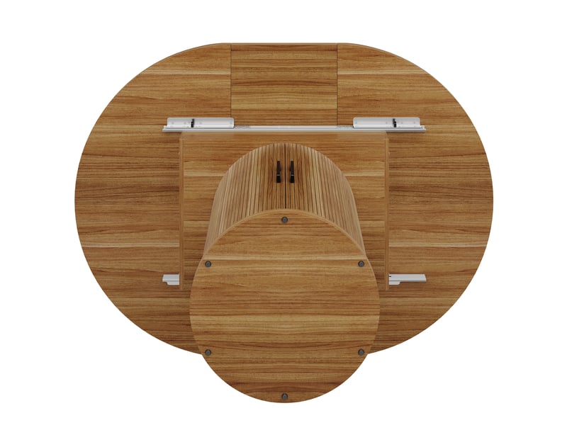  118-158 noir table à manger extensible avec rangement, design moderne, structure fonctionnelle pour cuisine et salle à manger  - Conforama C