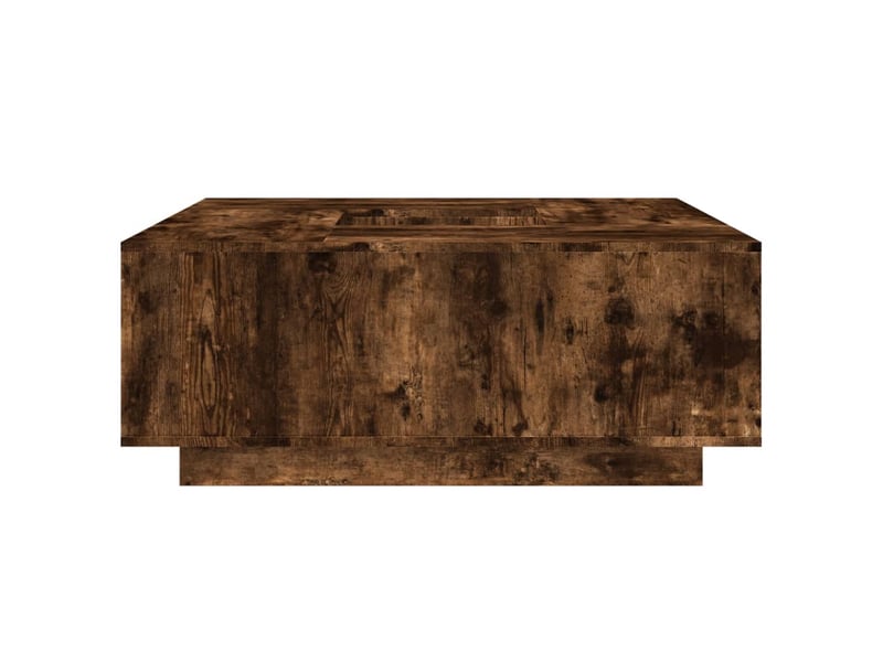  Table basse - table de salon - table à thé chêne fumé 100x100x40 cm bois d'ingénierie  - Conforama E